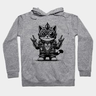 Gothic Punk Cat Hoodie